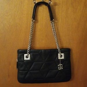 Calvin Klein Top Zip Quilted Leather Shoulder Bag